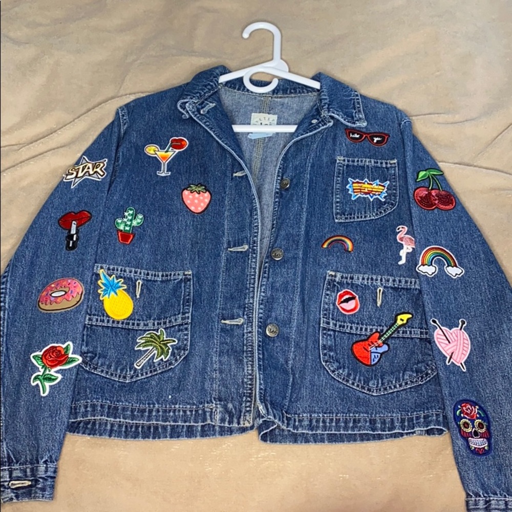 Vintage Patch Jean Jacket